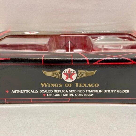 Vintage Wings of Texaco Eaglet Franklin Utility Glider Die-cast Coin Bank 2002 - Picture 9 of 15